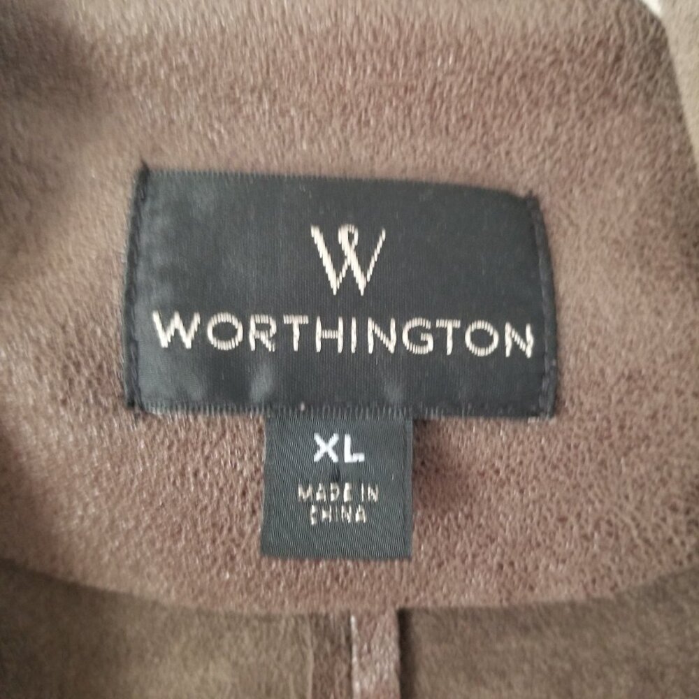 Worthington drape collar open front jacket XL - Picture 4 of 6